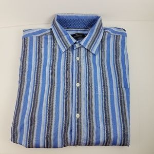 Bugatchi Uomo Men's Button Down XL Long Sleeve EUC
